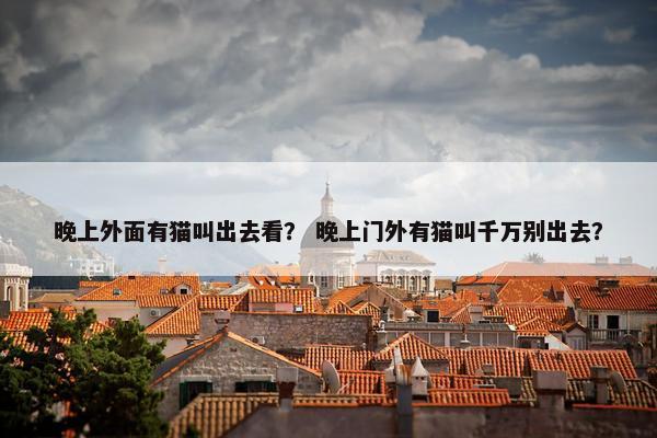 晚上外面有猫叫出去看？ 晚上门外有猫叫千万别出去？