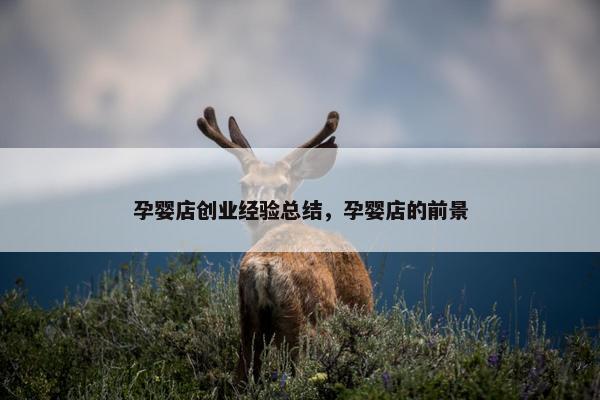 孕婴店创业经验总结，孕婴店的前景