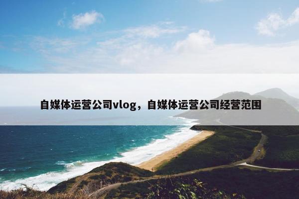 自媒体运营公司vlog，自媒体运营公司经营范围