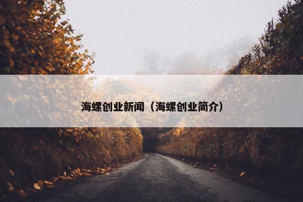 海螺创业新闻（海螺创业简介）