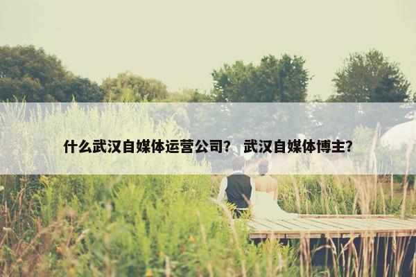什么武汉自媒体运营公司？ 武汉自媒体博主？