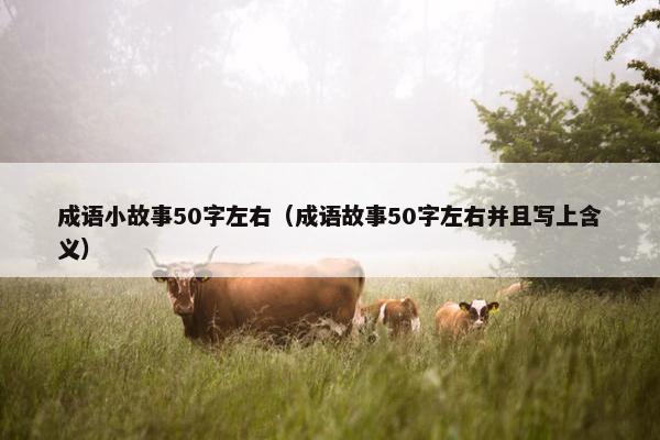 成语小故事50字左右（成语故事50字左右并且写上含义）