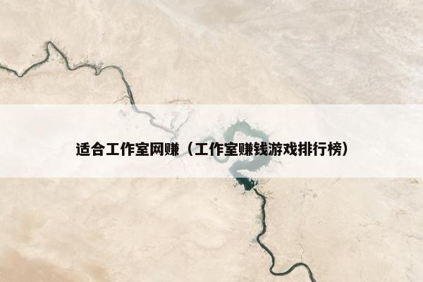 适合工作室网赚（工作室赚钱游戏排行榜）