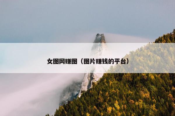 女图网赚图（图片赚钱的平台）