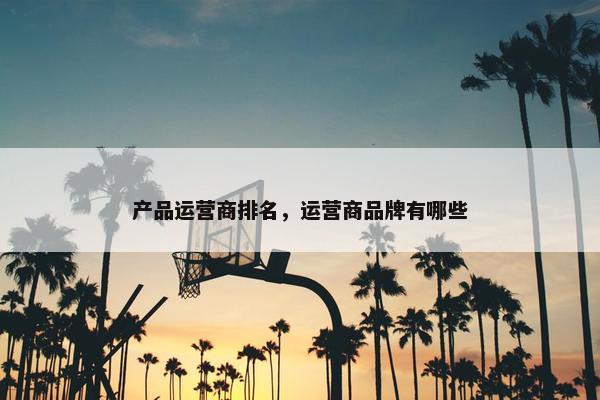 产品运营商排名，运营商品牌有哪些