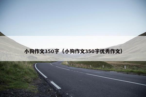 小狗作文350字（小狗作文350字优秀作文）