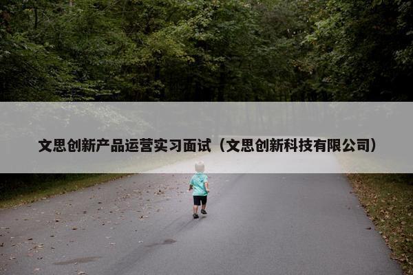 文思创新产品运营实习面试（文思创新科技有限公司）