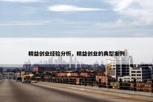 精益创业经验分析，精益创业的典型案例