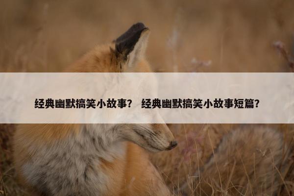 经典幽默搞笑小故事？ 经典幽默搞笑小故事短篇？
