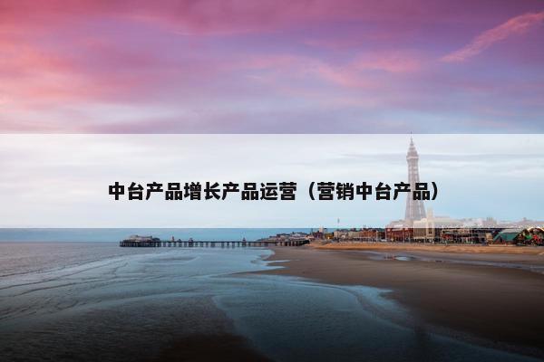 中台产品增长产品运营（营销中台产品）