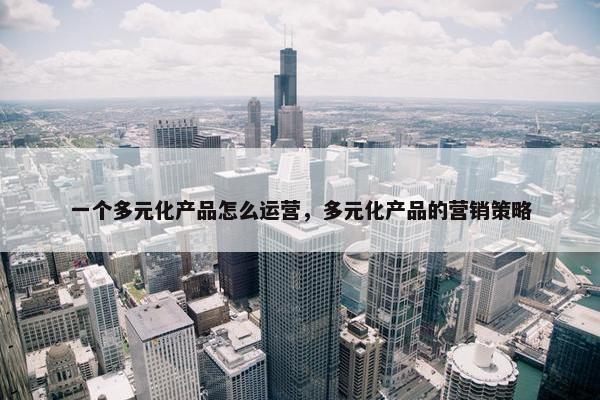 一个多元化产品怎么运营，多元化产品的营销策略