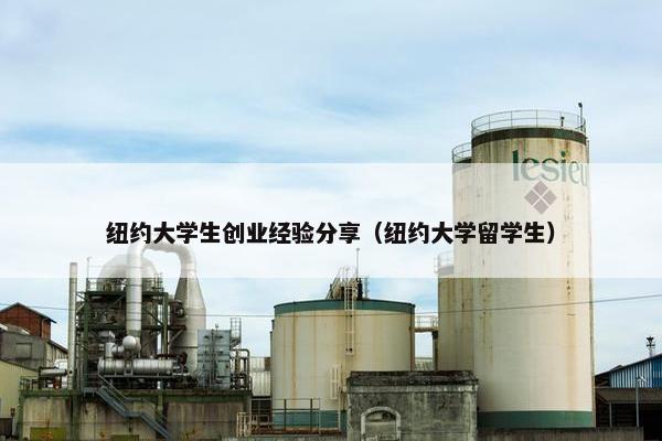 纽约大学生创业经验分享（纽约大学留学生）