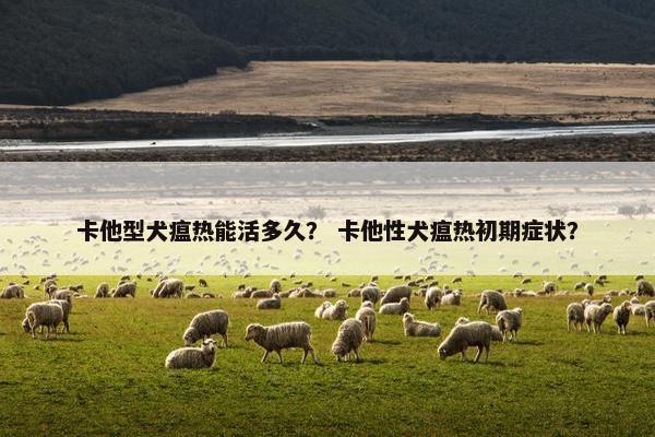 卡他型犬瘟热能活多久？ 卡他性犬瘟热初期症状？