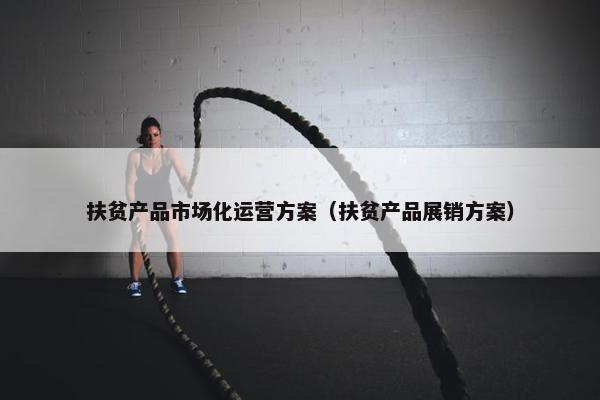 扶贫产品市场化运营方案(扶贫产品展销方案)