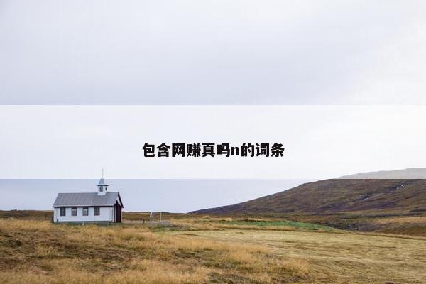 包含网赚真吗n的词条