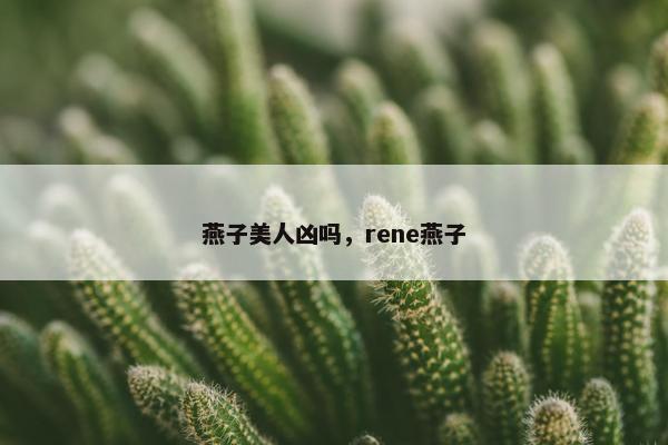 燕子美人凶吗，rene燕子