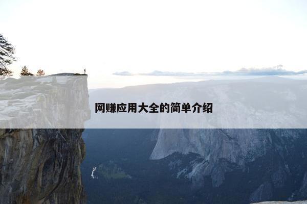 网赚应用大全的简单介绍