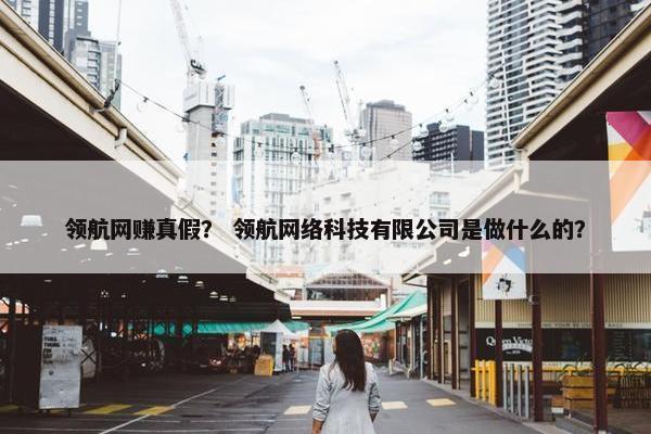 领航网赚真假？ 领航网络科技有限公司是做什么的？