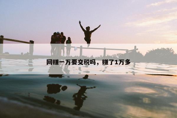 网赚一万要交税吗,赚了1万多