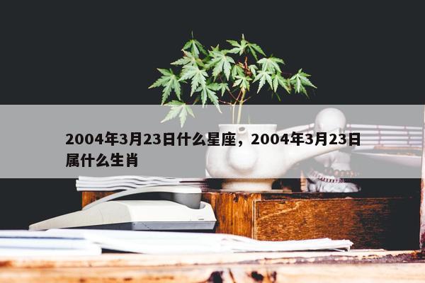 2004年3月23日什么星座，2004年3月23日属什么生肖