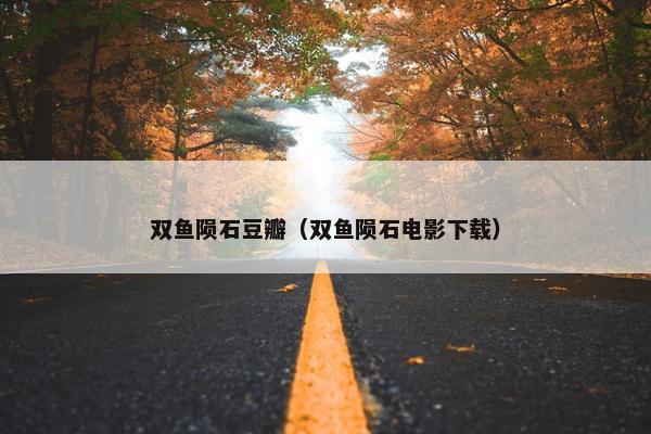 双鱼陨石豆瓣（双鱼陨石电影下载）
