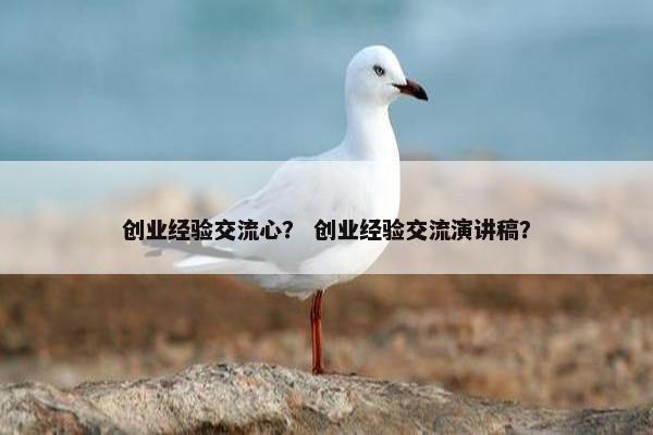 创业经验交流心？ 创业经验交流演讲稿？