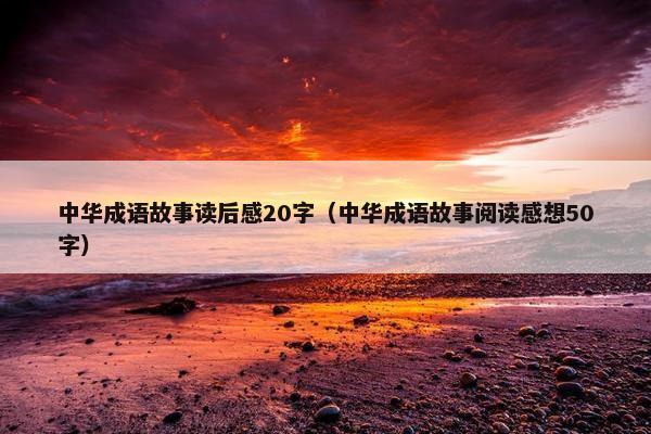 中华成语故事读后感20字（中华成语故事阅读感想50字）