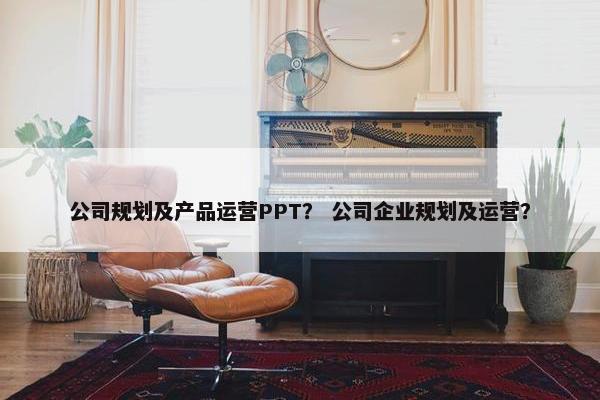 公司规划及产品运营PPT？ 公司企业规划及运营？