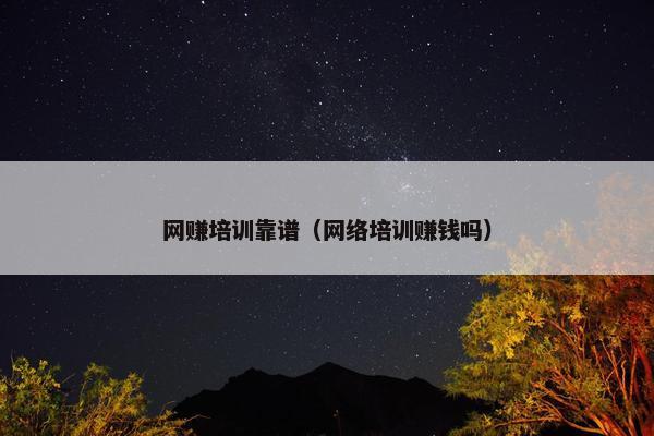 网赚培训靠谱(网络培训赚钱吗) 网赚培训靠谱(网络培训赚钱吗)