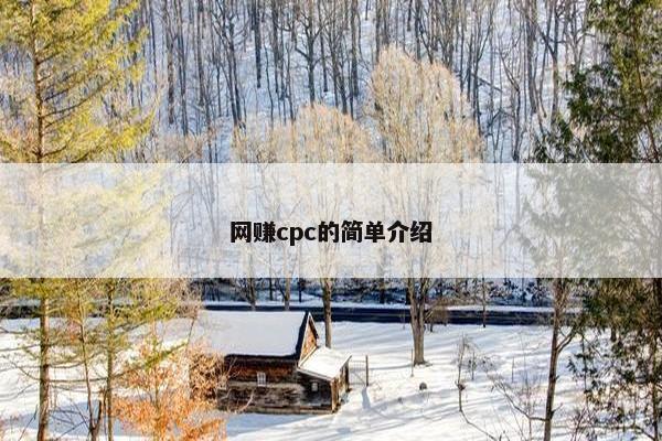 网赚cpc的简单介绍