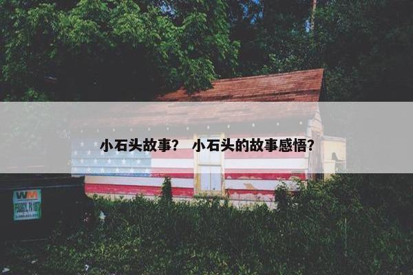 小石头故事？ 小石头的故事感悟？