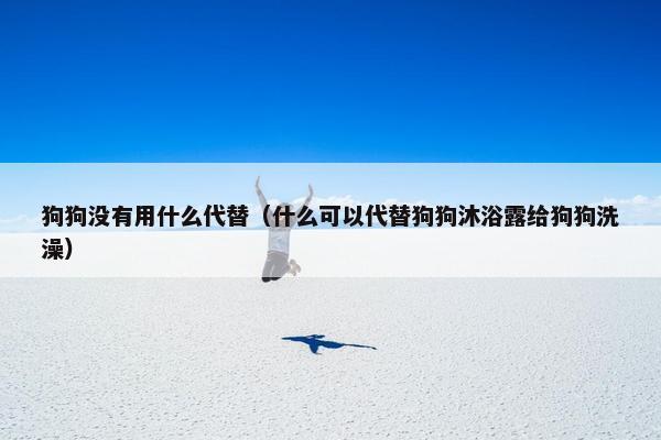 狗狗没有用什么代替（什么可以代替狗狗沐浴露给狗狗洗澡）