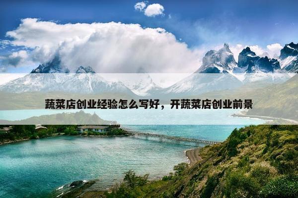 蔬菜店创业经验怎么写好,开蔬菜店创业前景