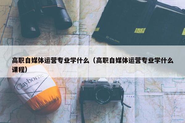 高职自媒体运营专业学什么(高职自媒体运营专业学什么课程)