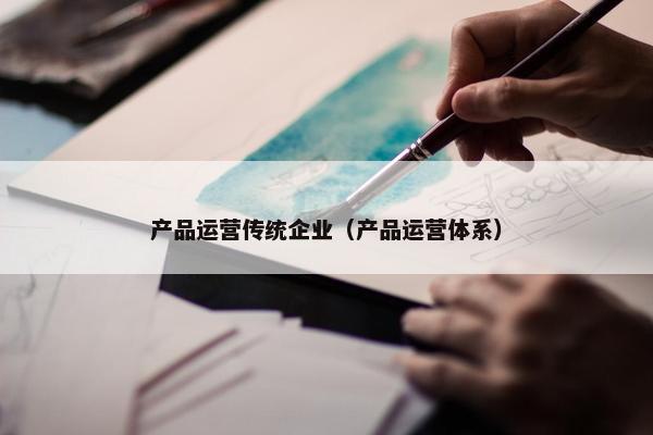 产品运营传统企业(产品运营体系)