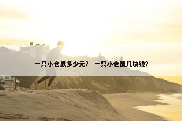 一只小仓鼠多少元？ 一只小仓鼠几块钱？