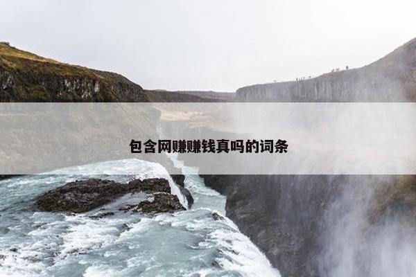 包含网赚赚钱真吗的词条
