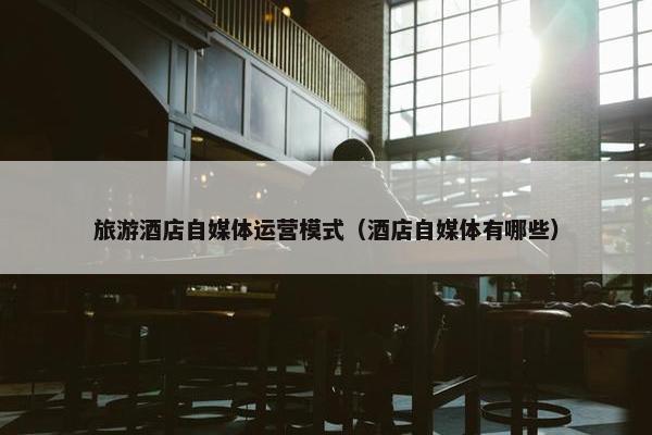 旅游酒店自媒体运营模式（酒店自媒体有哪些）