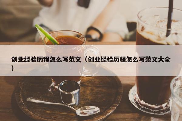 创业经验历程怎么写范文（创业经验历程怎么写范文大全）