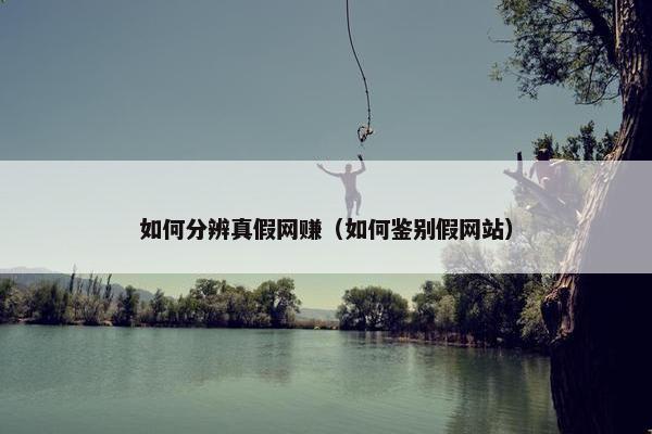 如何分辨真假网赚（如何鉴别假网站）