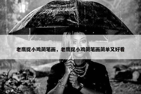 老鹰捉小鸡简笔画，老鹰捉小鸡简笔画简单又好看