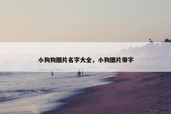 小狗狗图片名字大全，小狗图片带字