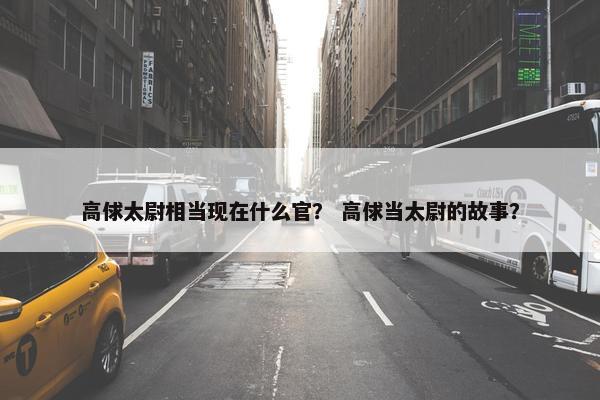 高俅太尉相当现在什么官？ 高俅当太尉的故事？