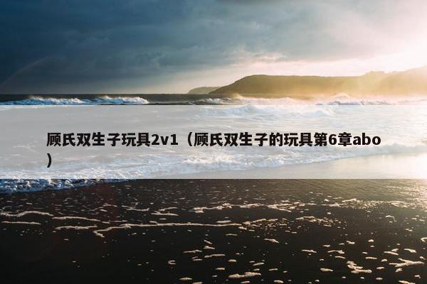 顾氏双生子玩具2v1（顾氏双生子的玩具第6章abo）