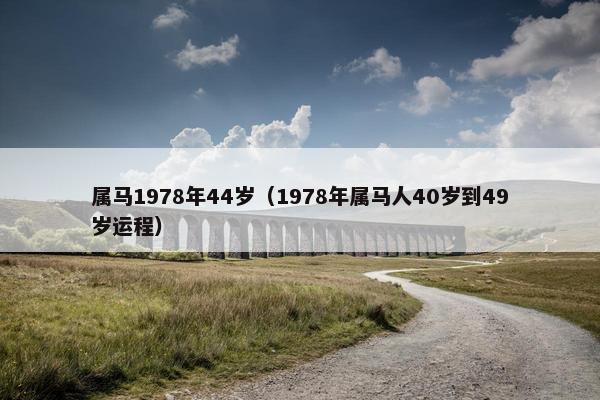 属马1978年44岁（1978年属马人40岁到49岁运程）