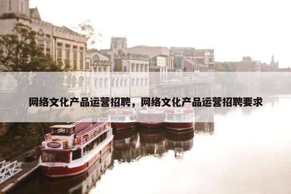 网络文化产品运营招聘，网络文化产品运营招聘要求