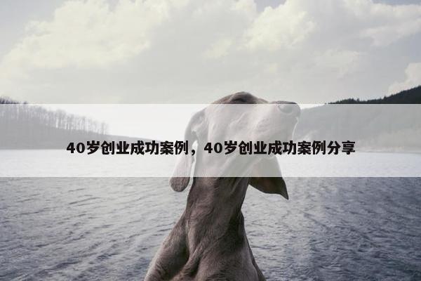 40岁创业成功案例，40岁创业成功案例分享