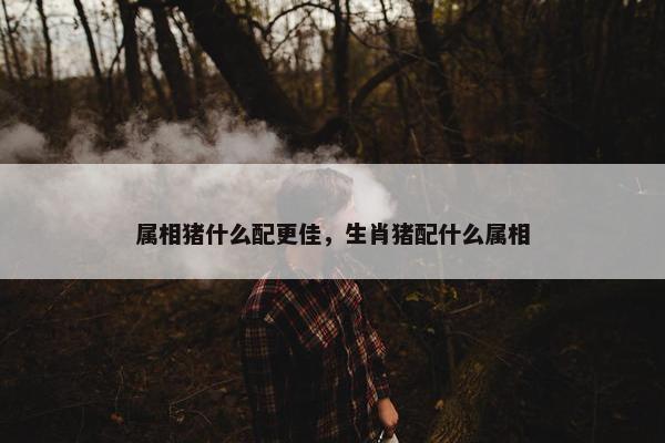 属相猪什么配更佳，生肖猪配什么属相