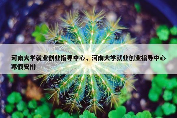河南大学就业创业指导中心，河南大学就业创业指导中心寒假安排