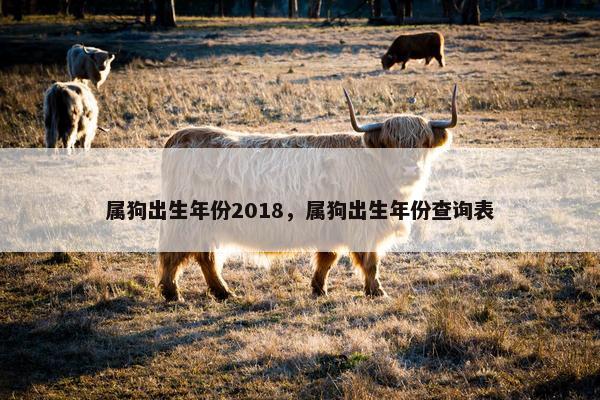 属狗出生年份2018，属狗出生年份查询表